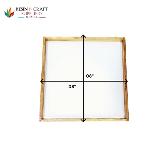 08×08 Floating Acrylic Frames In Teakwood