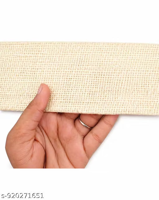 Natural Jute Fabric Toran Belt 40 x 3 Inch | Readymade Toran Base for Bandhanwar Making