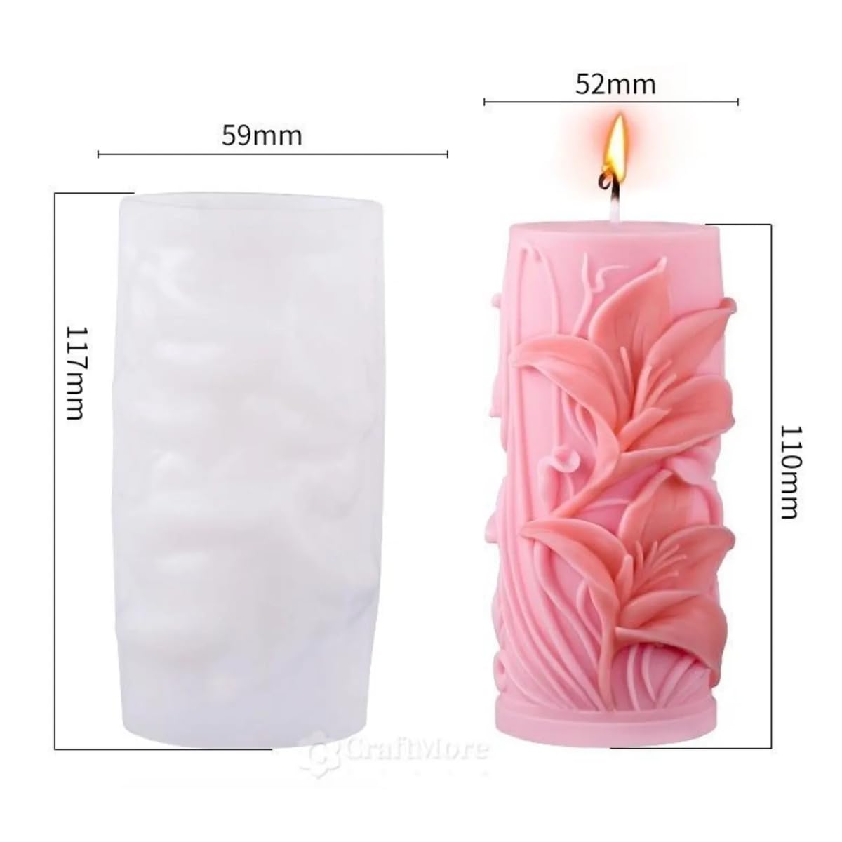 Lily Flower Candle Handmade Mould (RHM0204M)