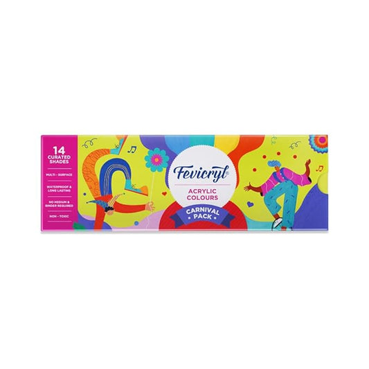 Pidilite Fevicryl Acrylic Colour Carnival Pack (Mrp-Rs.275/-)