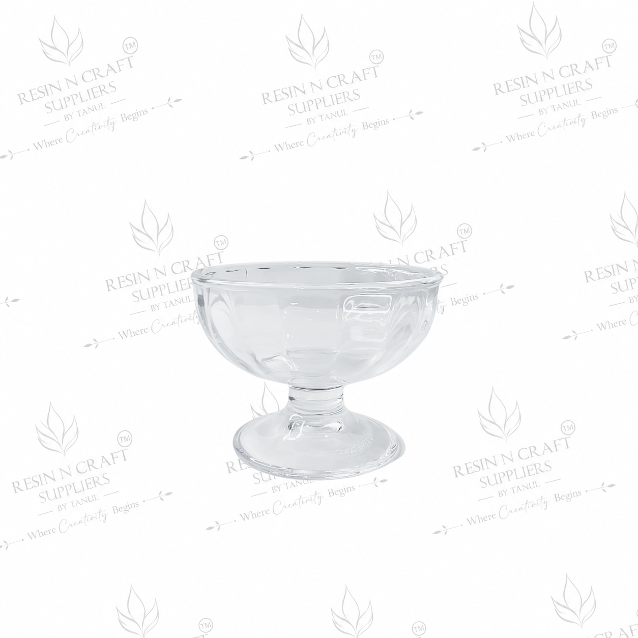 3 Inch Sundae Dessert Glass Candle Jar | 3.8" Wide Opening for Wine & Smoothie Candles, Hampers, Resin Art & Décor
