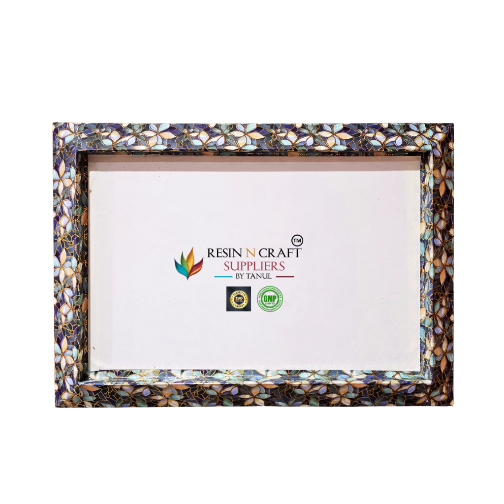 Royal Greenish Blue Mosaic Wedding / Gift Hamper Tray (21 x 15 Inch)
