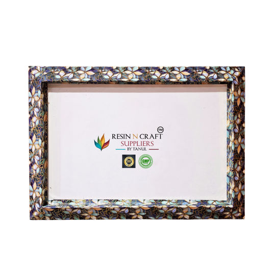 Royal Greenish Blue Mosaic Wedding / Gift Hamper Tray (21 x 15 Inch)