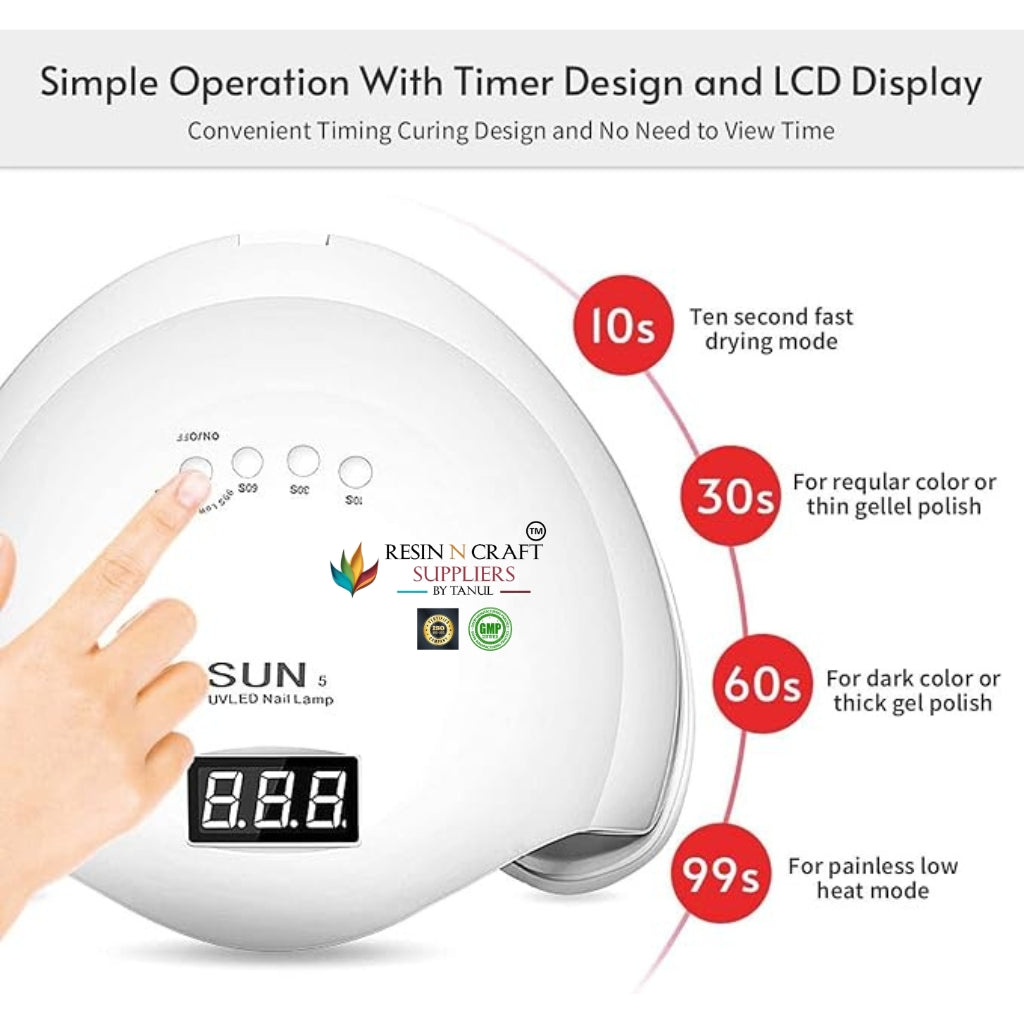 BIG UV LAMP / 48w 24 LEDs Automatic Sensor LED UV Lamp Manicure Pedicure Tool