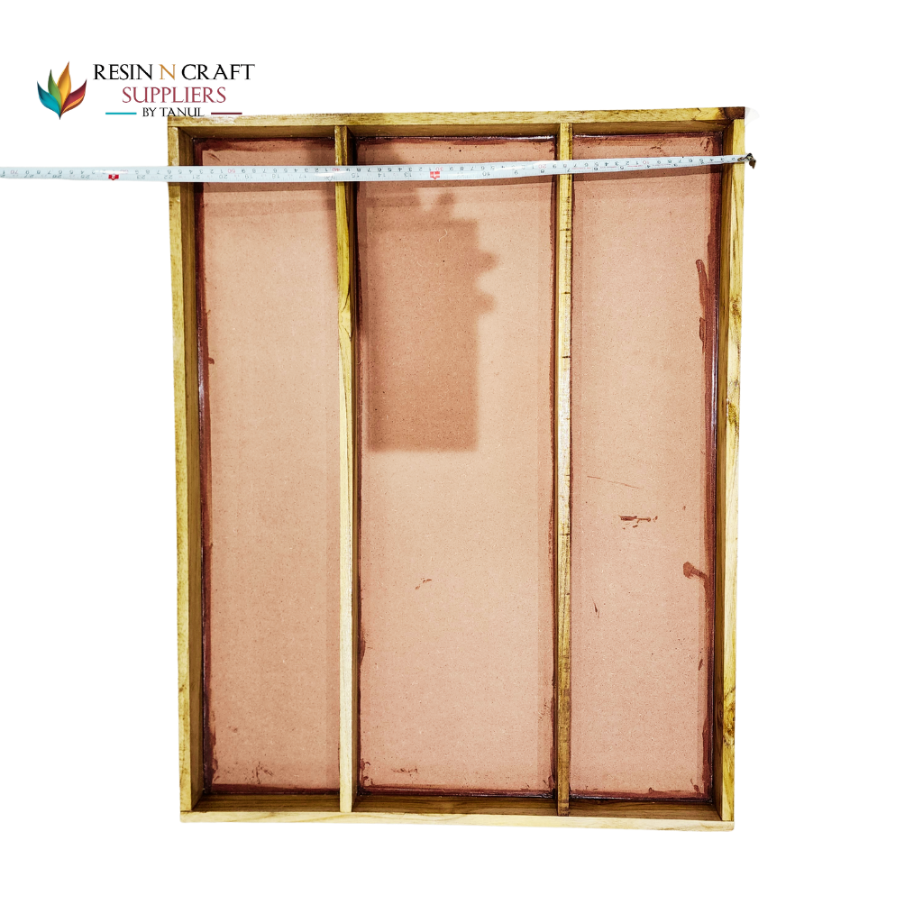 22x28 Inch With MDF 3 Partition Teakwood