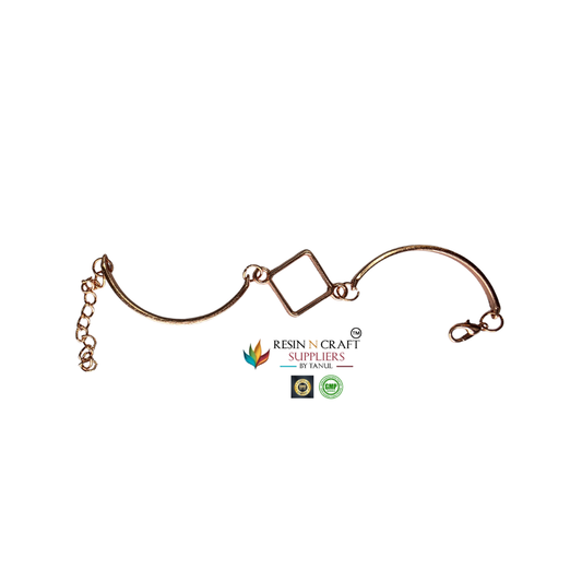 Bracelet Base Without Bezel (Rakhi / Gift Collection) (Rose Gold Color)