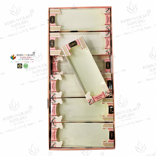 Rakhi / Bracelet Card Box Packing (RKB02) – 12 Box Set for Rakhi Packaging | 5.5 × 2 Inch