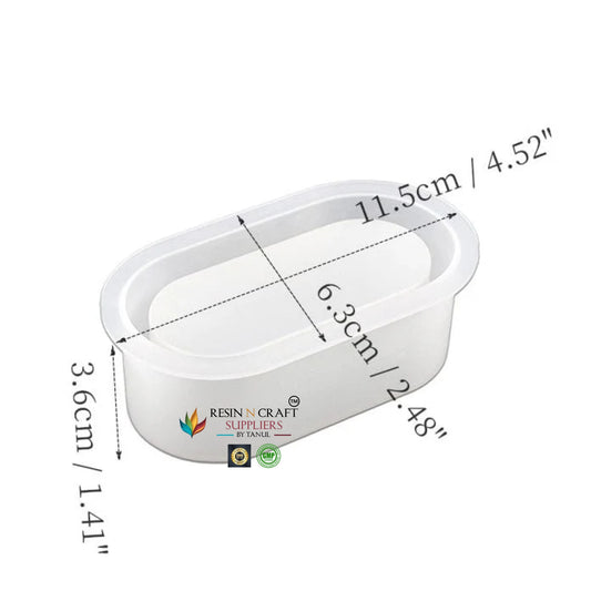 Oval Candle / Terra / Jasmonite /concrete Jar Mould (RSM0755)