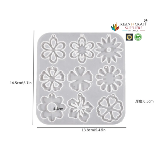 Flower Earring & Pendant Mould – C