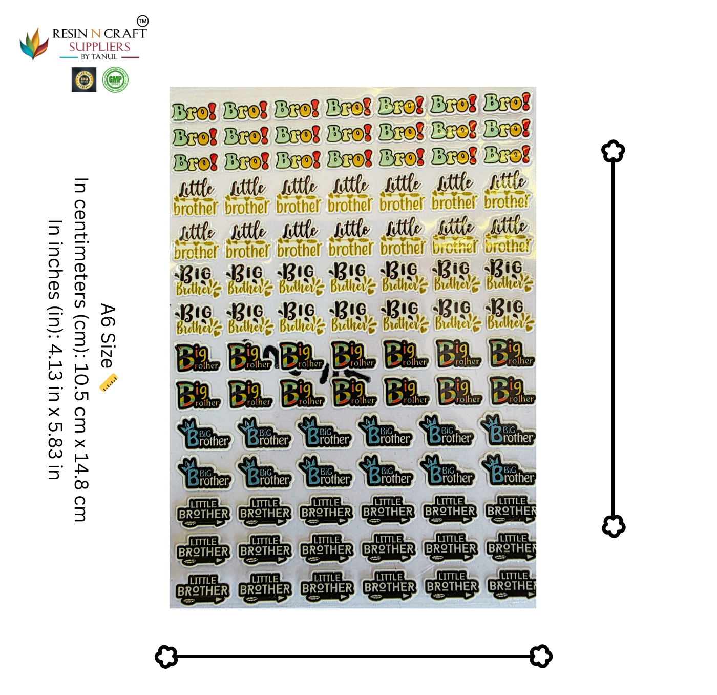 Rakhi Color Peel & Stick UV DTF Sticker – A6 Size (UVS - 138)