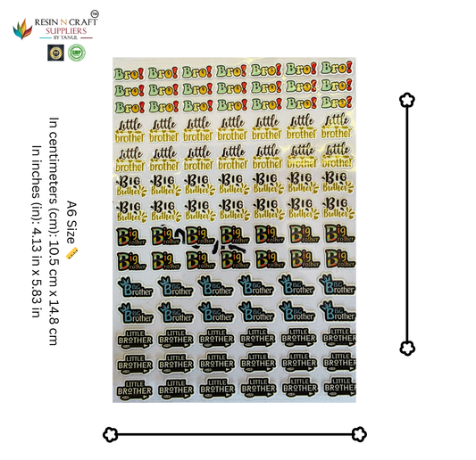 Rakhi Color Peel & Stick UV DTF Sticker – A6 Size (UVS - 138)