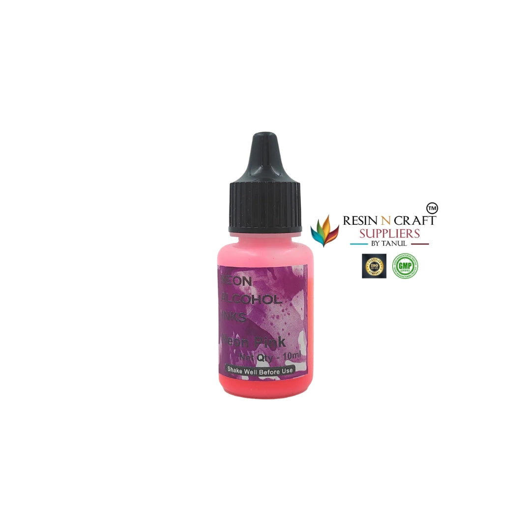 Neon Alcohol Ink – 10g Each | Pack of 6 Colors & Single Colors Available