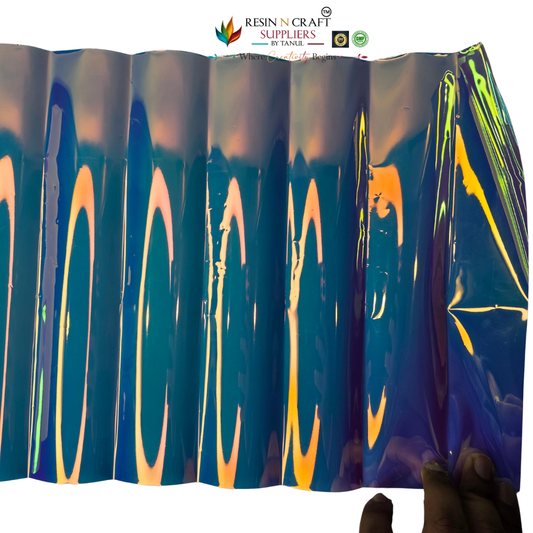 White Silver Opal / Holographic Art Sheet