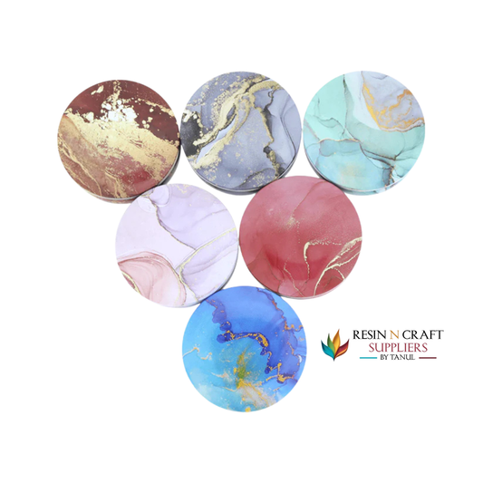 6 Pcs Marble Pattem Candle Display Jar / Tin Jars Small