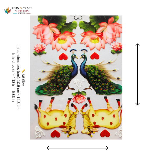 Color Peel & Stick UV DTF Sticker – A6 Size (UVS - 105)