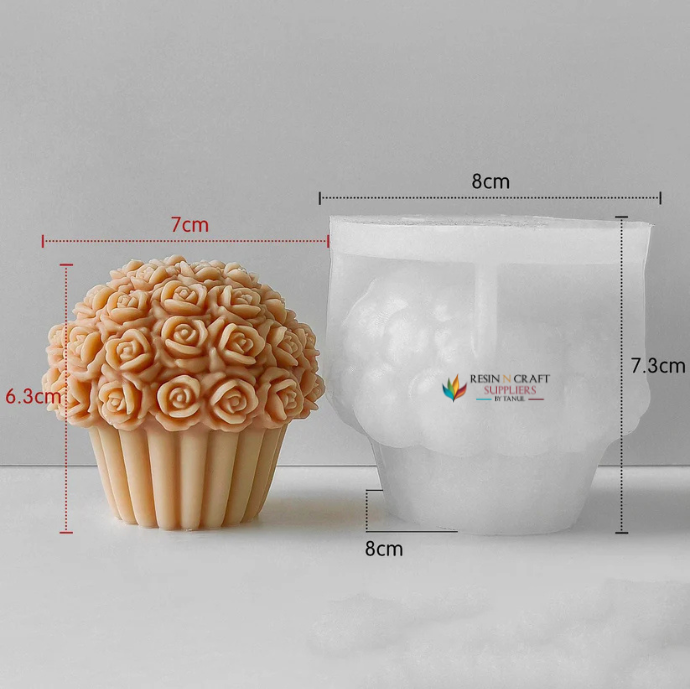 Flower Bouquet Candle Handmade Mould