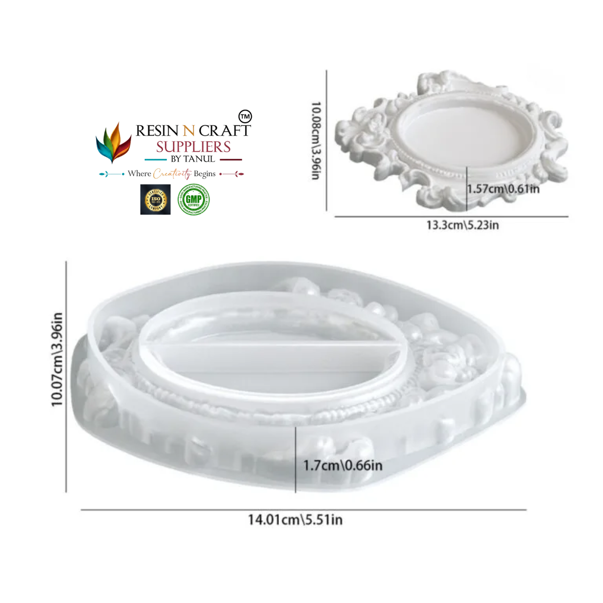 European Embossed Tray Silicone Mould – B (RRM0403M)