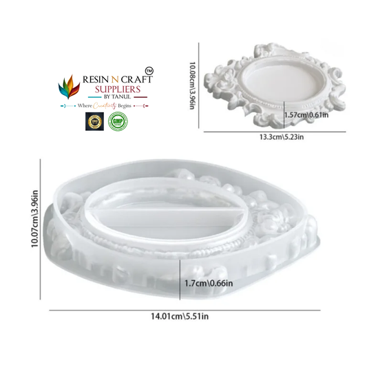European Embossed Tray Silicone Mould – B (RRM0403M)