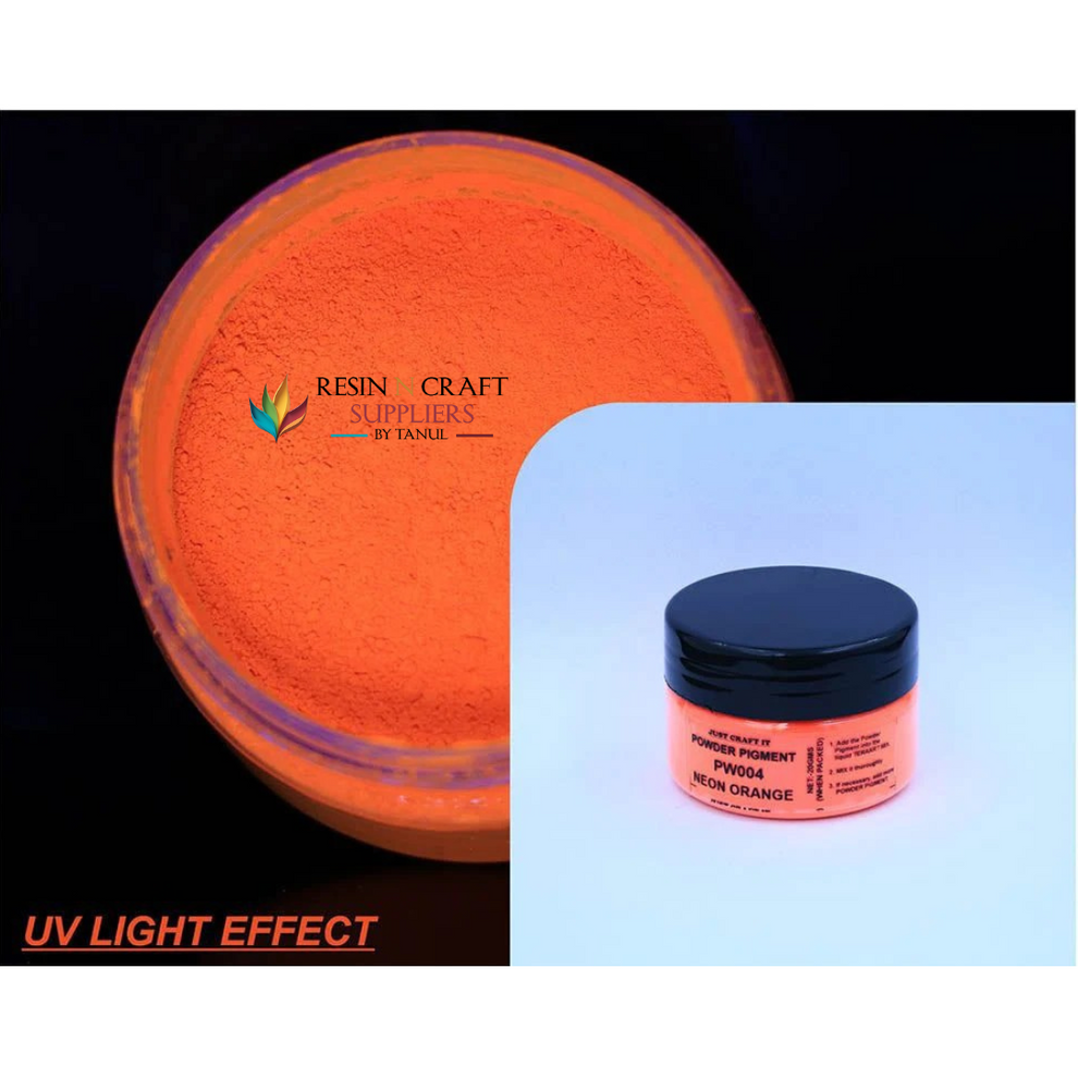Neon Powder Pigment – 20 GRMS Neon Orange – RESIN N CRAFT SUPPLIERS