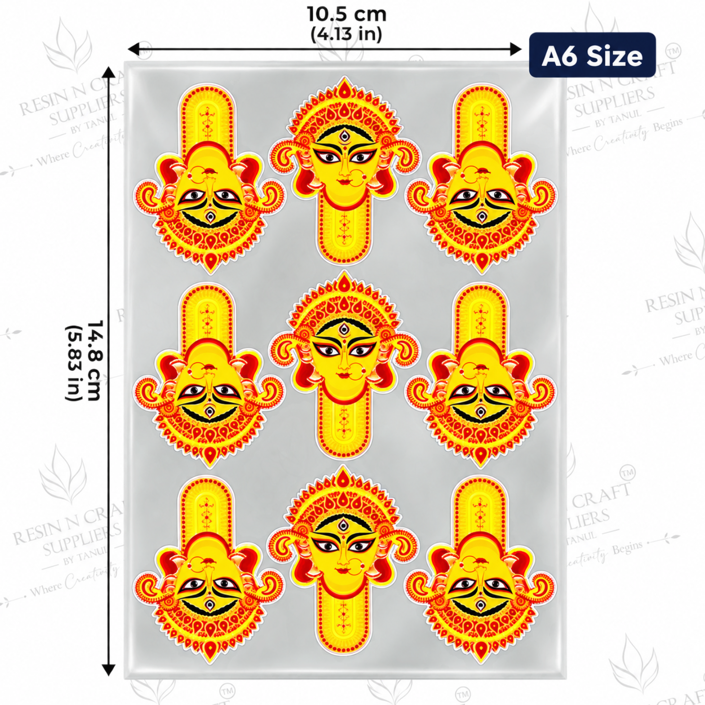 Color Peel & Stick UV DTF Sticker – A6 Size (UVS - 210)