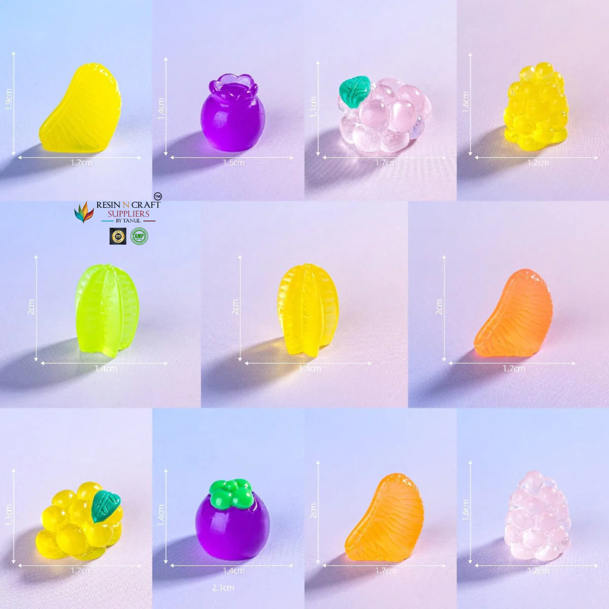 Mini Fruit Miniatures Set (11 PCS) | Cute Fruit Miniatures
