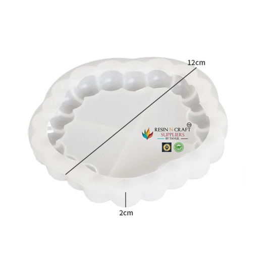 Flower Tray Mould With Round Bubble Border