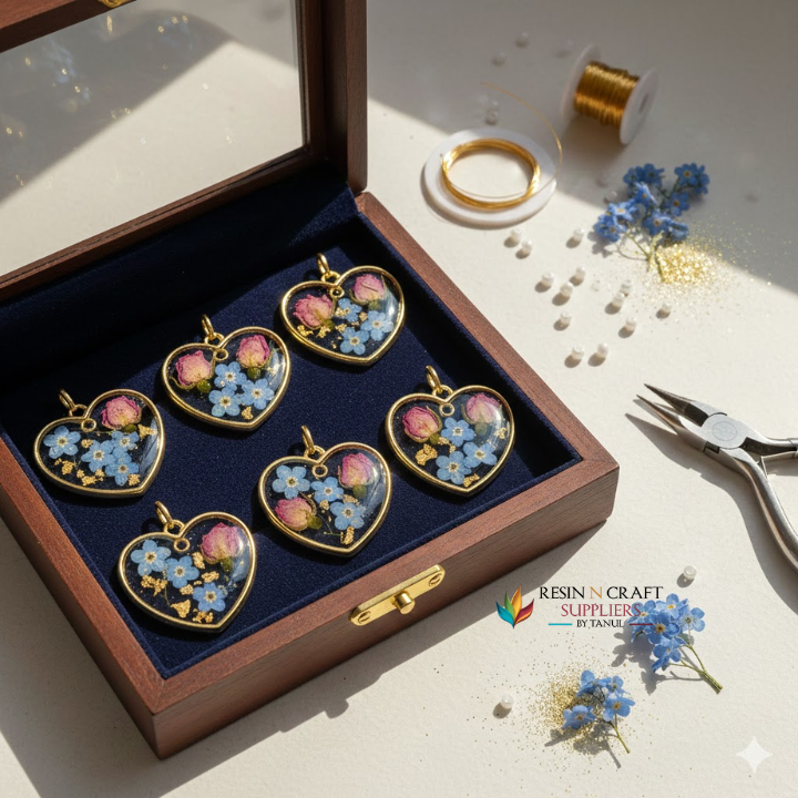 RBZ211 5 In 1 Double Heart Bezels Set (GOLD)