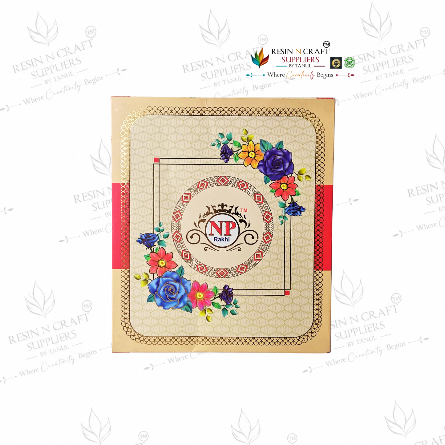 Rakhi / Bracelet Card Box Packing (RKB12) – 12 Box Set for Rakhi Packaging | 4 × 1 Inch