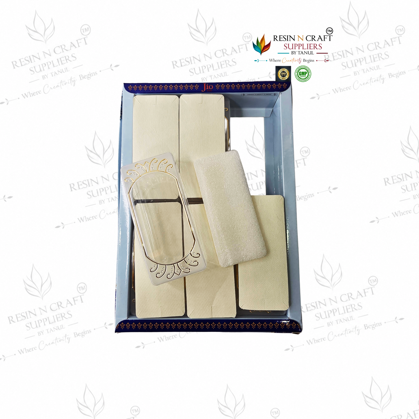 Rakhi / Bracelet Card Box Packing (RKB17) – 6 Box Set for Rakhi Packaging | 4.5 × 2 Inch Box