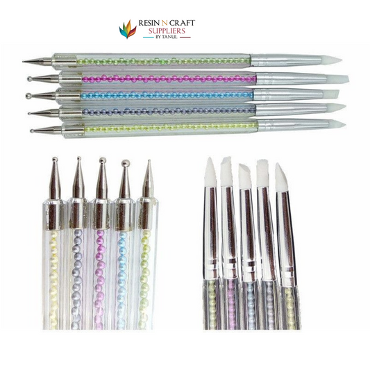 5-Piece Dual-Ended Embossing & Silicone Brush Set
