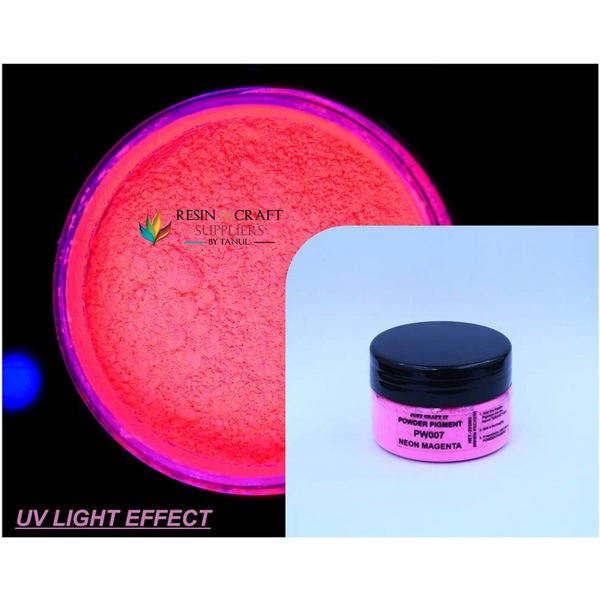 Neon Powder Pigment – 20 GRMS Neon Magenta – RESIN N CRAFT SUPPLIERS