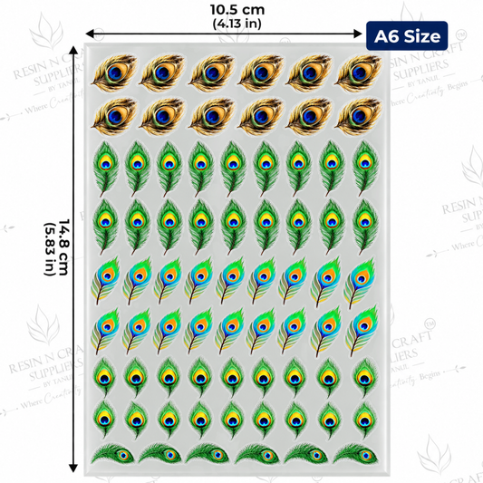 Color Peel & Stick UV DTF Sticker – A6 Size (UVS - 195)