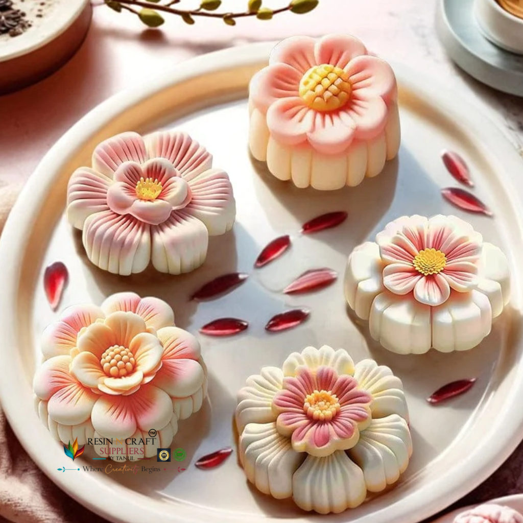 3D Flower Silicone Mould – 68mm Large Handmade Flower Mould for Resin, Candle & Soap Making (RHM0048M)