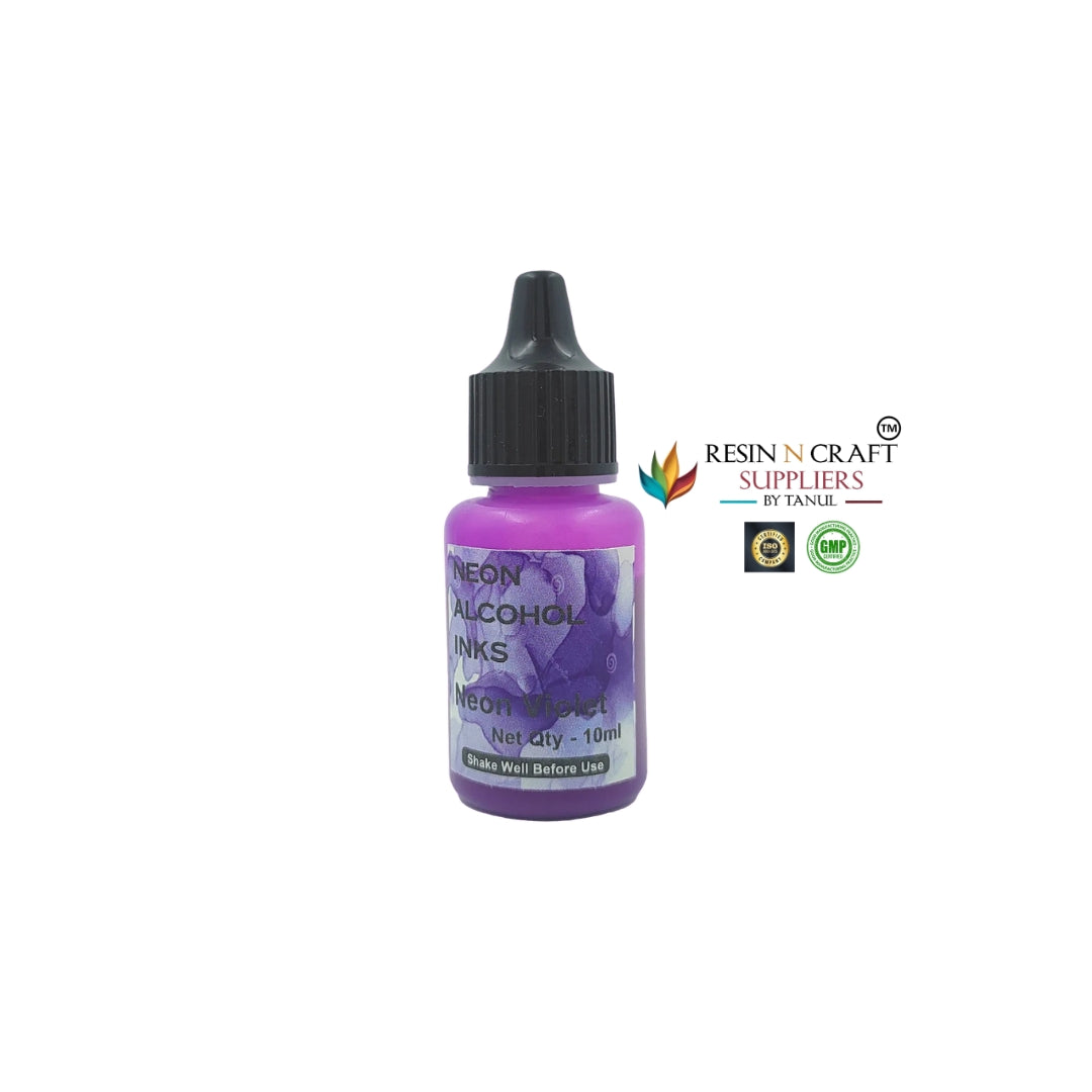 Neon Alcohol Ink – 10g Each | Pack of 6 Colors & Single Colors Available
