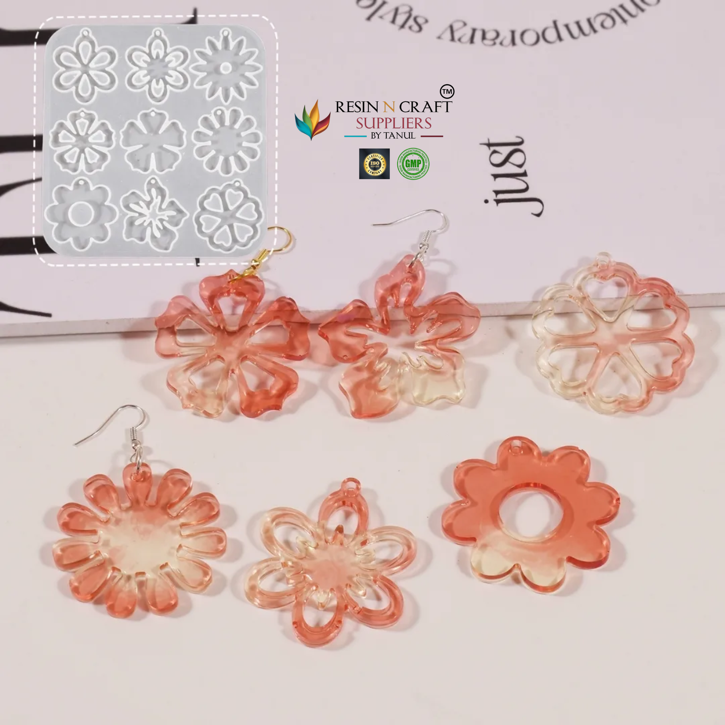 Flower Earring & Pendant Mould – C