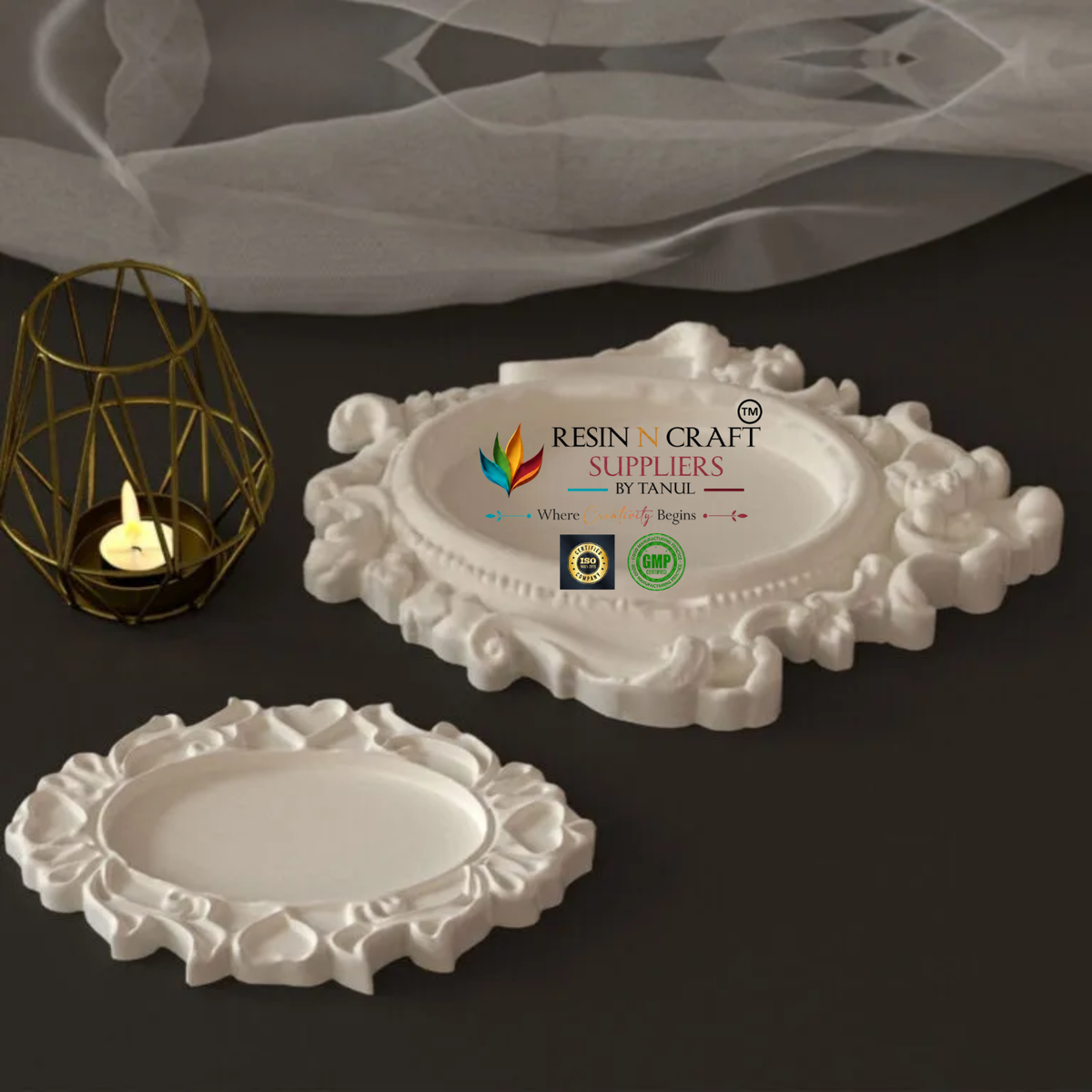 European Embossed Tray Silicone Mould – B (RRM0403M)