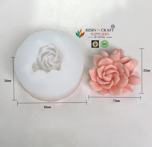 3D Rose Flower Candle Handmade Mould (RHM0186M)