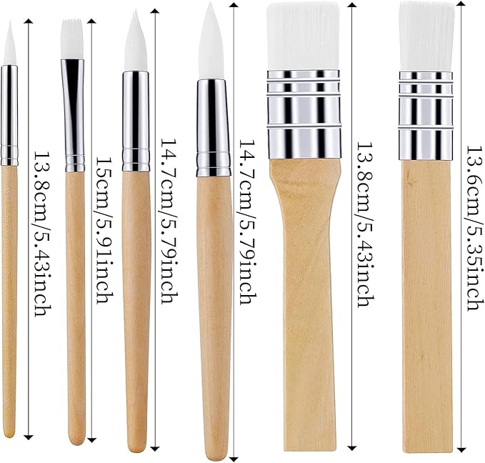 6 PCS oil paints brush (RHBR22 - 47)