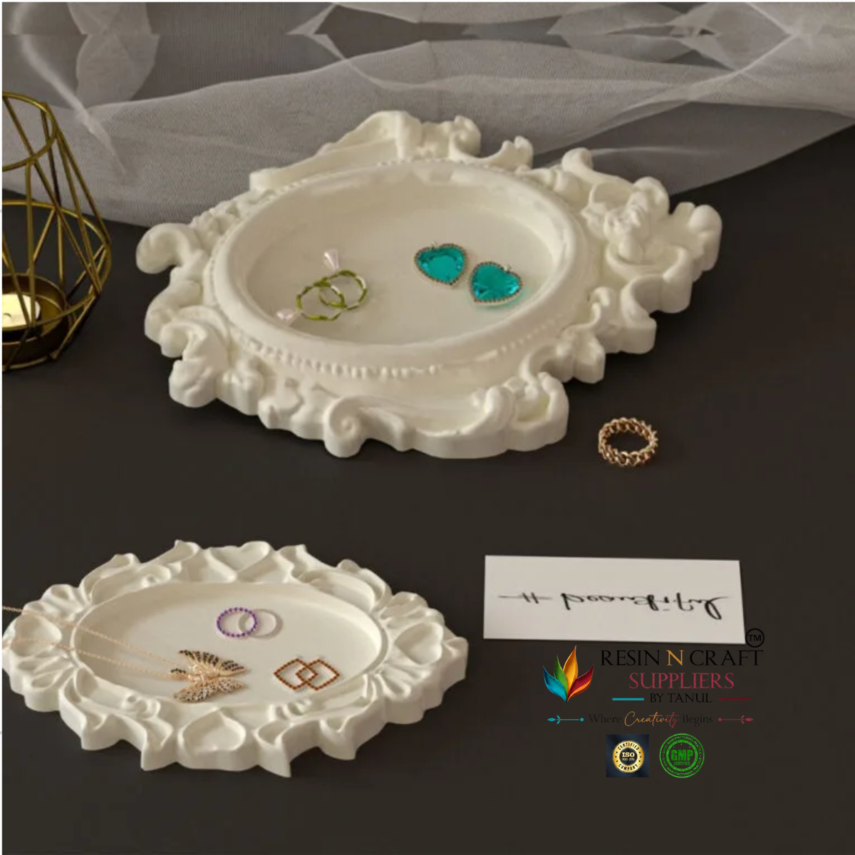 European Embossed Tray Silicone Mould – B (RRM0403M)