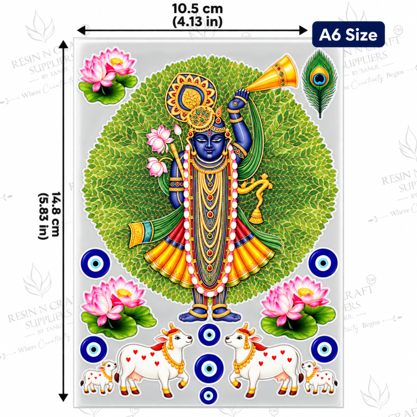 Color Peel & Stick UV DTF Sticker – A6 Size (UVS - 194)