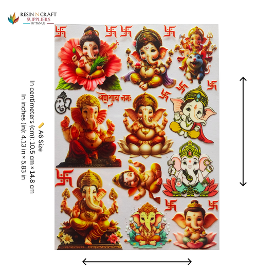 Color Peel & Stick UV DTF Sticker – A6 Size (UVS - 107)