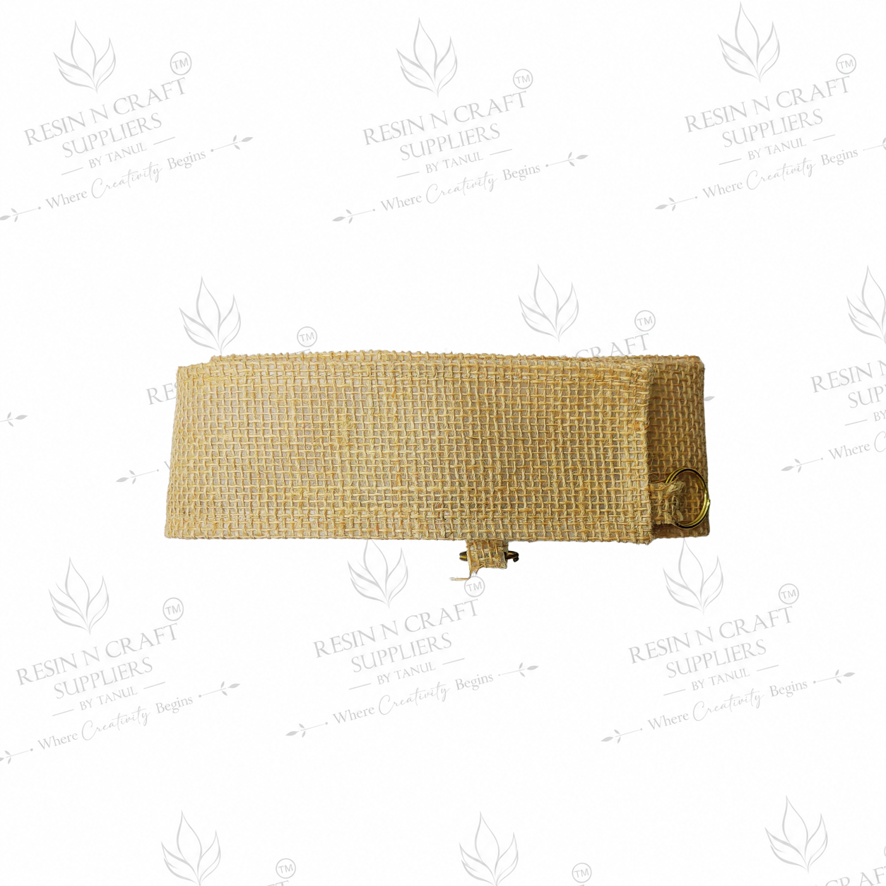 Natural Jute Fabric Toran Belt 40 x 3 Inch | Readymade Toran Base for Bandhanwar Making