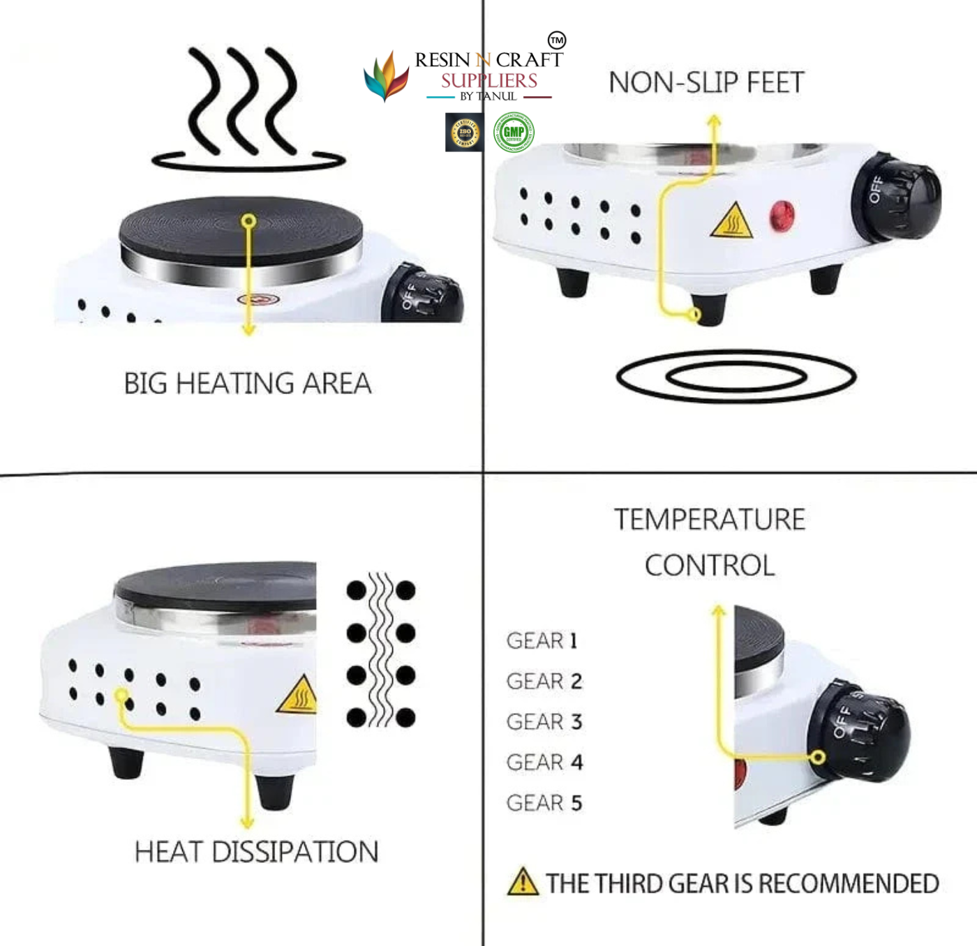 Electric Single Burner Hot Plate / Heater / Melter Tool
