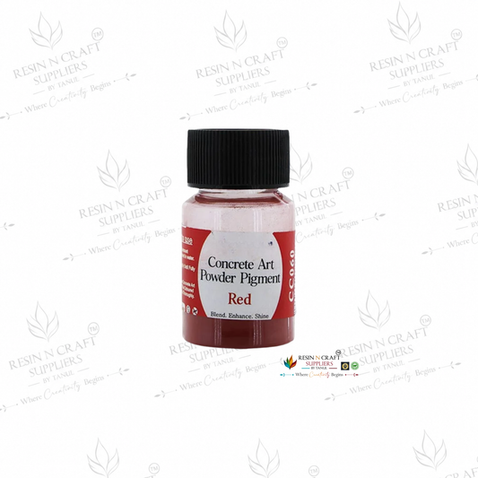 Red Concrete Art Powder Pigment (CC060) | 10 Gram | Premium Concrete & Terra Art Color