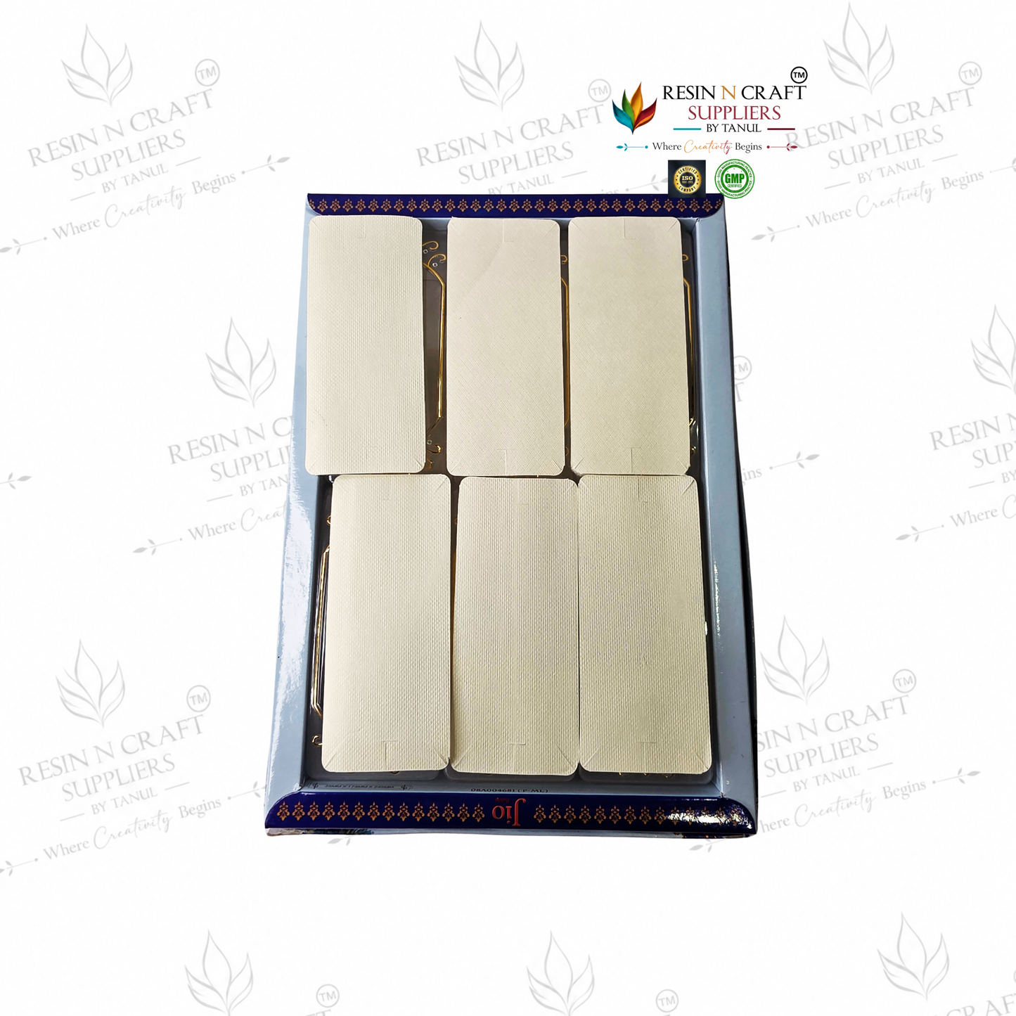 Rakhi / Bracelet Card Box Packing (RKB17) – 6 Box Set for Rakhi Packaging | 4.5 × 2 Inch Box