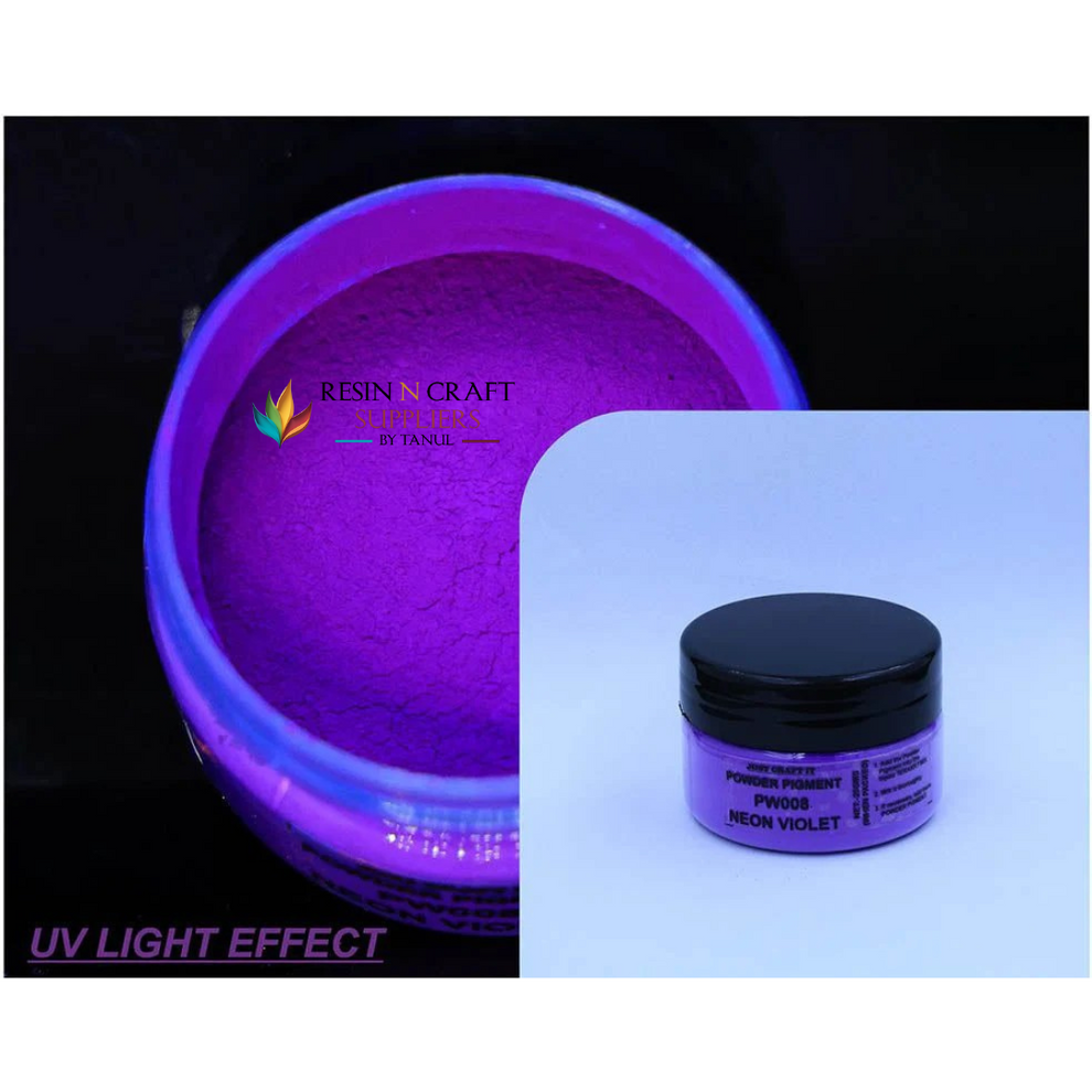 Neon Powder Pigment – 20 GRMS Neon Violet – RESIN N CRAFT SUPPLIERS
