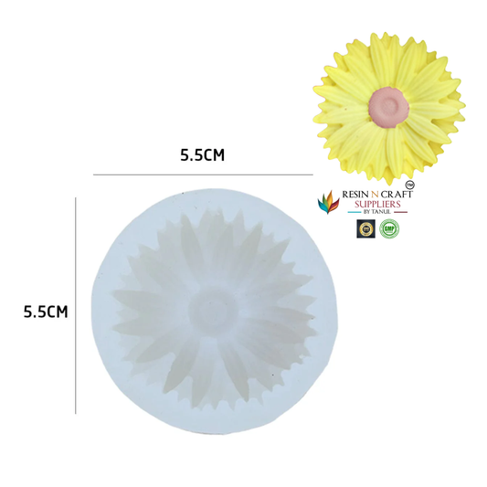 3D Sunflower Candle Handmade Mould (RHM0169)