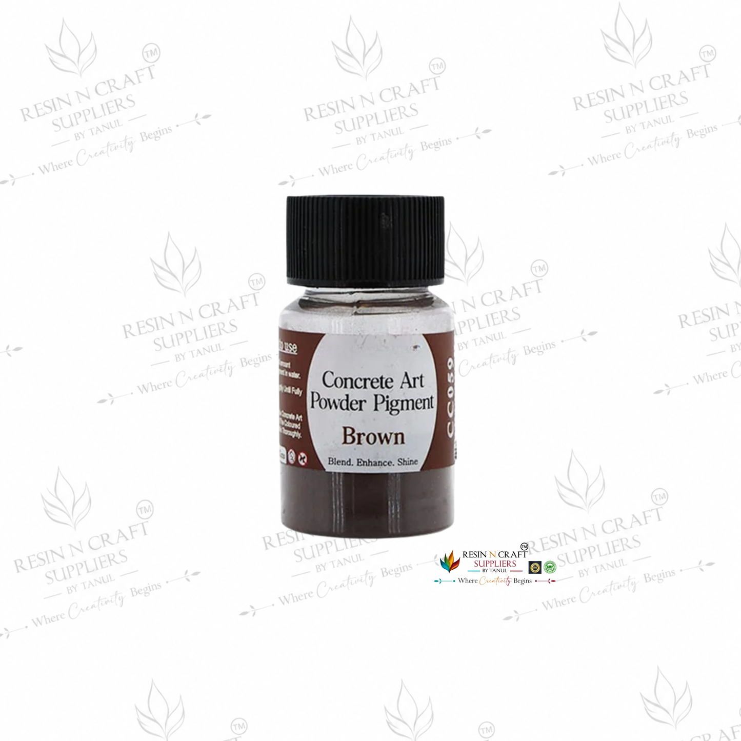 Brown Concrete Art Powder Pigment (CC059) | 10 Gram | Premium Concrete & Terra Art Color