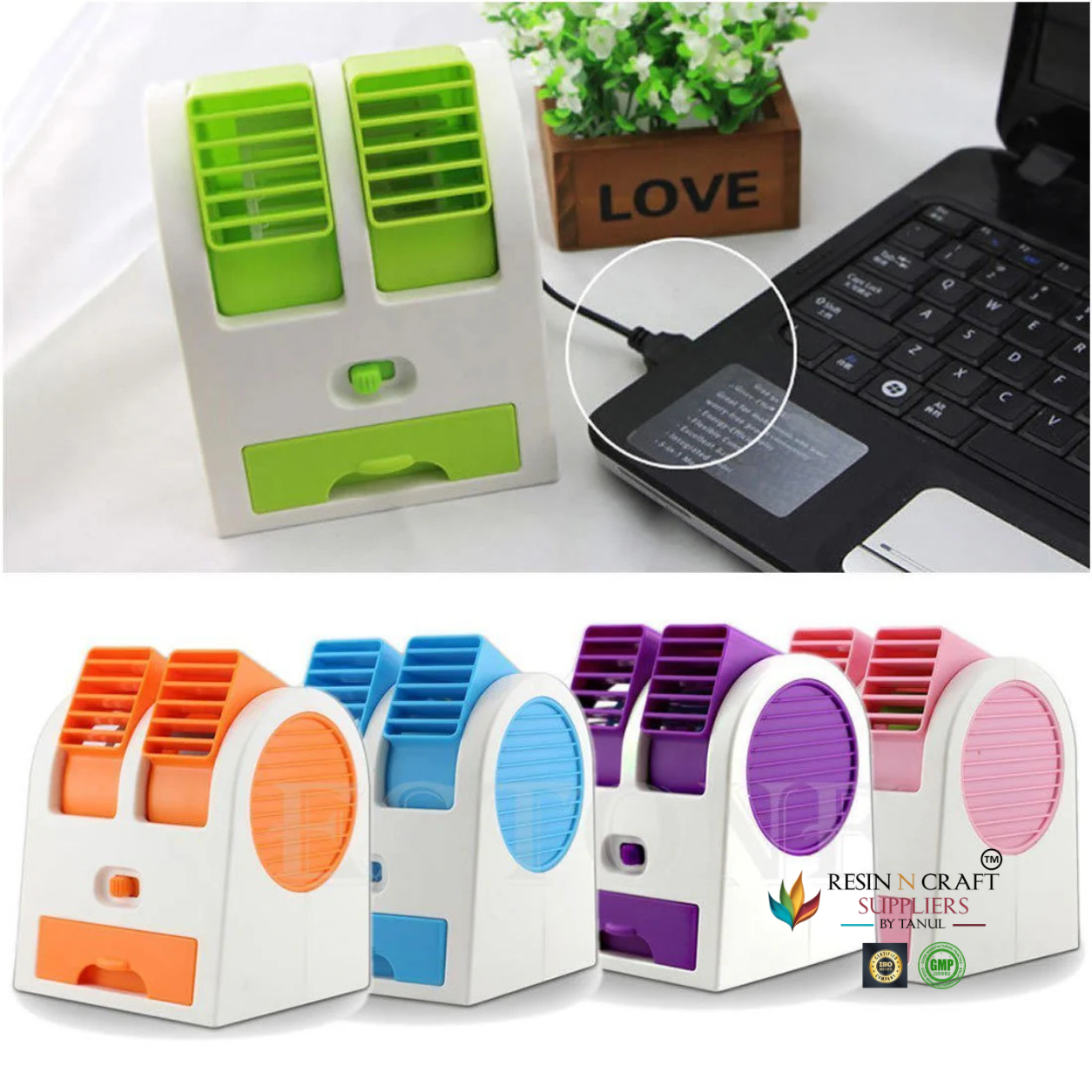 Dual Bladeless Mini Air Conditioner