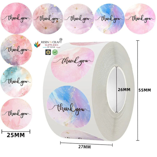 ThankYou Stickers / Thank You Tape (500 Stickers per Roll) ✨💌